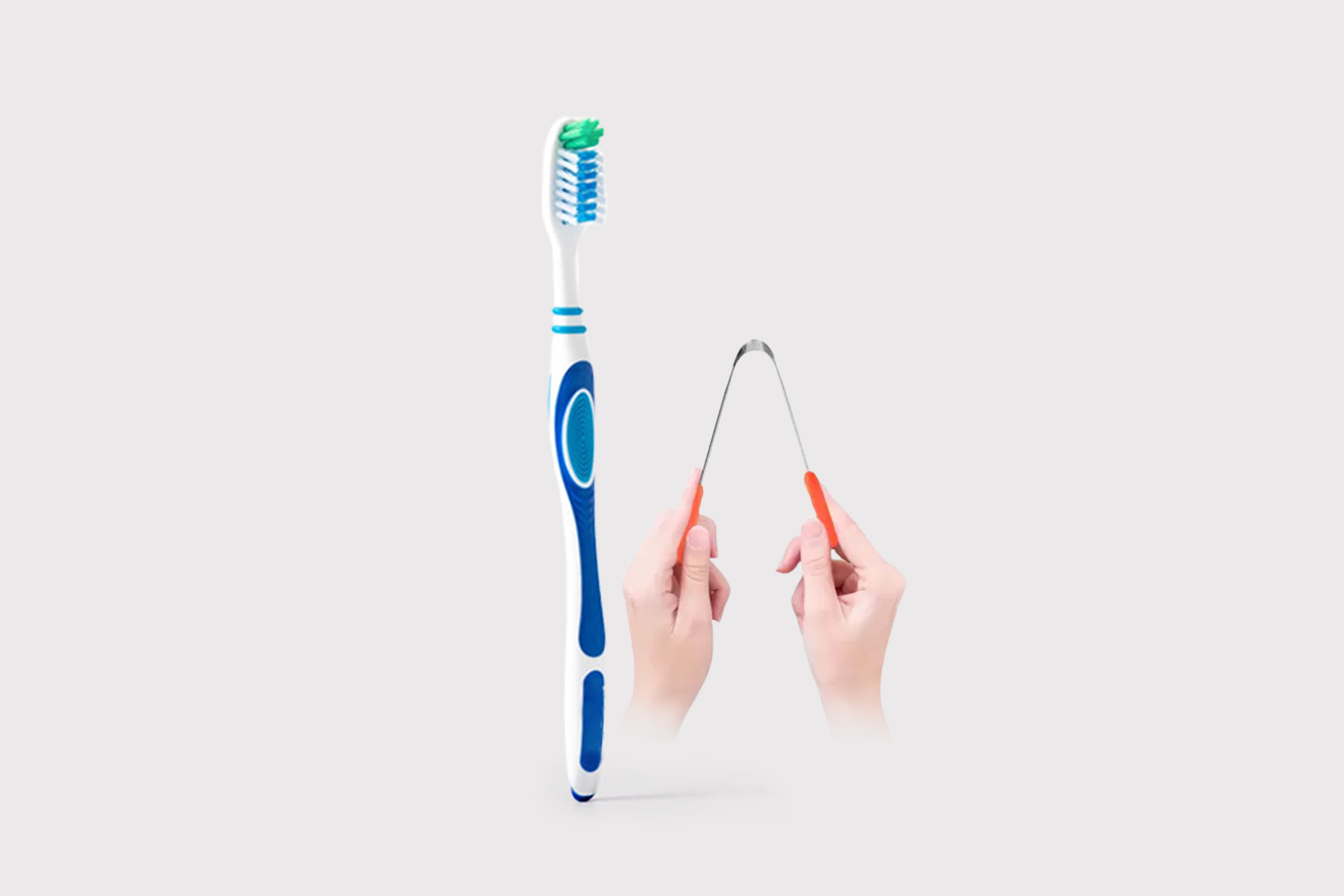 Tooth Brush With Tongue Cleaner